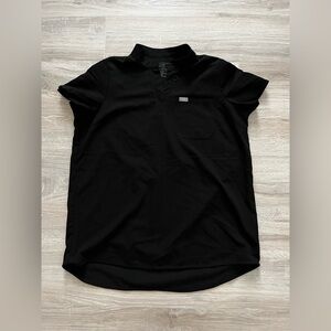 FIGS Black maternity Scrub Top